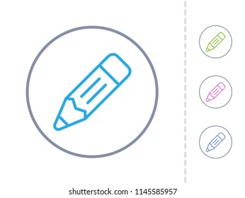 Pencil - Simple Icons. A minimalistic vector icon.