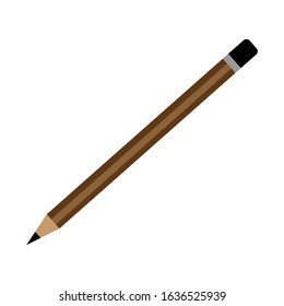pencil simple illustration clip art vector