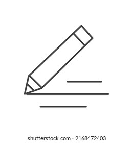 Pencil simple linear symbolic icon