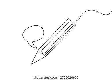 Desenho a lápis desenho contínuo de uma linha ilustração vetor contorno minimalista para decoração