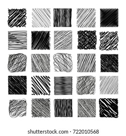 Pencil Sketch Texture Vector Set