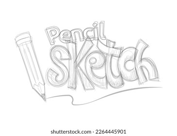 Typografie des Stift Sketch Cartoon Comiczeichenkunst 