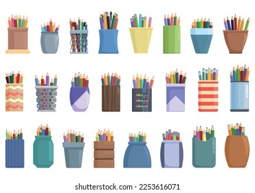 Premium Vector  Set of paint and brush icons. vector colored stationery, drawing  materials, office or school supplies isolated on white background. cartoon  style