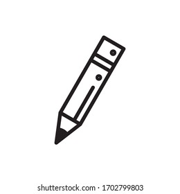 Pencil Stationary Icon Vector Illustration