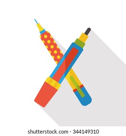pencil stationery flat icon