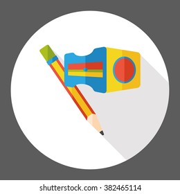 pencil stationery flat icon