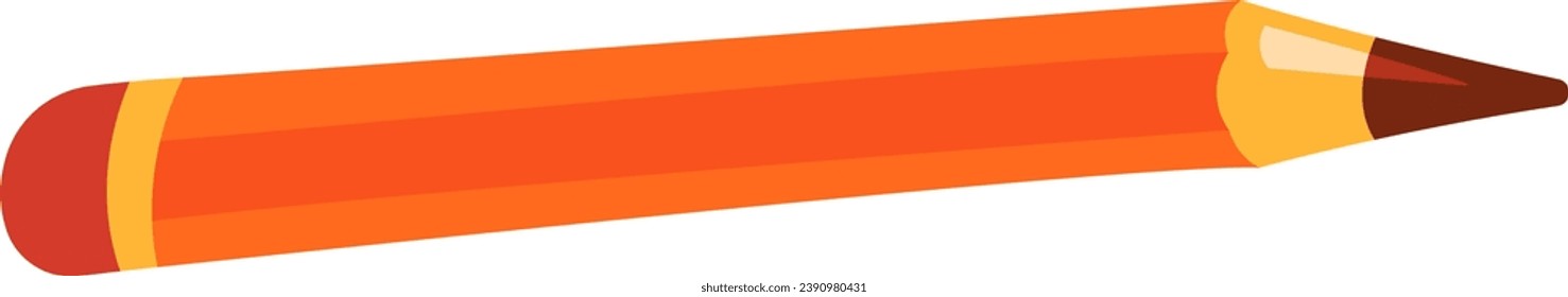 Pencil Stationery Icon Vector Illustration
