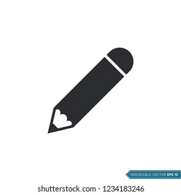 Pencil, Stationery Icon Vector Template