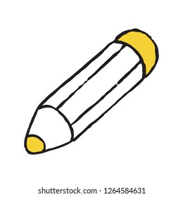 Pencil storage doodle icon. Vector illustration