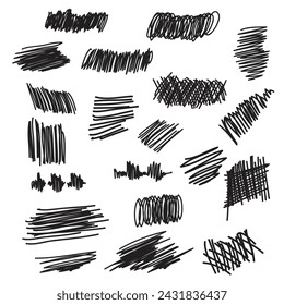 Elemento de trazo de lápiz, grunge carbón dibujado a mano rayados rayado marcador arte pinceles línea, 
tiza textura doodle dibujo diseño ilustración 