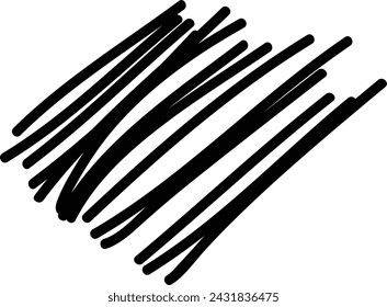 Pinselstrich Element, Grunge Holzkohle Handgezeichnete Luken Kritzel Marker Kunst Pinsel Linie, 
Kreidetextur Doodle Zeichnung Design Illustration 