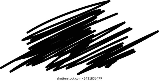 Pinselstrich Element, Grunge Holzkohle Handgezeichnete Luken Kritzel Marker Kunst Pinsel Linie, 
Kreidetextur Doodle Zeichnung Design Illustration 