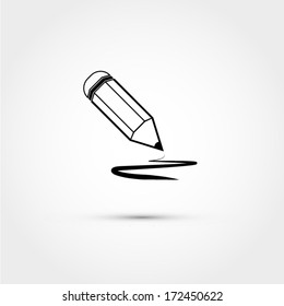 Pencil stroke vector