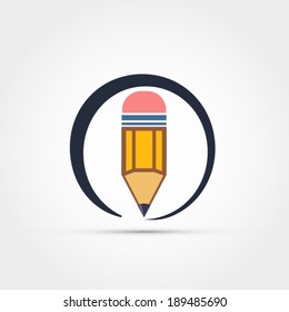Pencil stroke vector illustration
