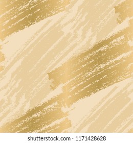 Pencil strokes in gold and rosy colors seamless pattern. Abstract texture repeatable motif for background, wrapping paper, fabric, surface design 
