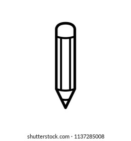 pencil - ststionery icon vector
