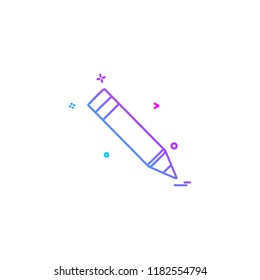 pencil study icon vector 