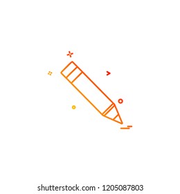 pencil study icon vector 