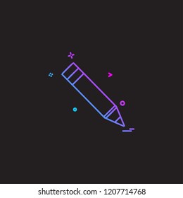 pencil study icon vector 