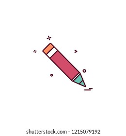 pencil study icon vector 