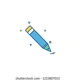 pencil study icon vector 
