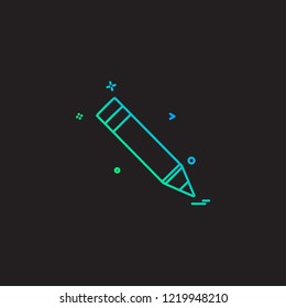 pencil study icon vector 