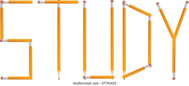Pencil Study Vector