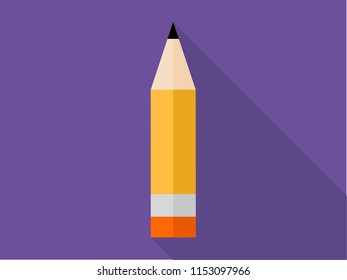 Pencil in the style of flat-design

