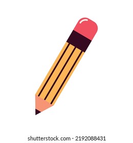 pencil supply icon flat isolated