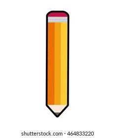pencil supply instrument school education icon. Isolated and flat illustration. Vector graphic