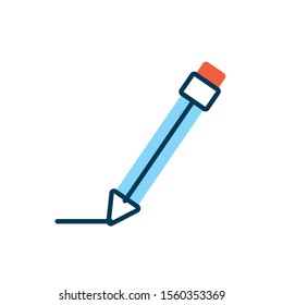pencil supply school isolated icon vector illustration design