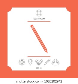 Pencil symbol icon