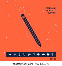 Pencil symbol icon