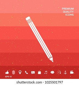 Pencil symbol icon
