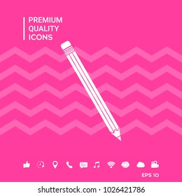 Pencil symbol icon