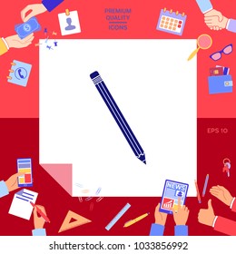 Pencil symbol icon