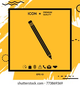 Pencil symbol icon