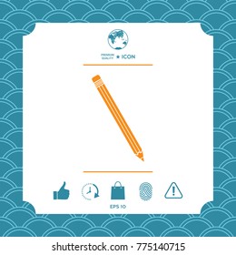 Pencil symbol icon