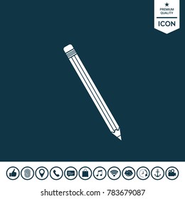 Pencil symbol icon