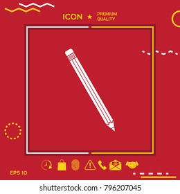Pencil symbol icon