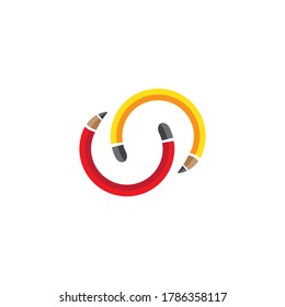 Pencil symbol template vector illustration design