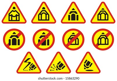 Pencil Symbols and Signs for logotypes and emblems creating