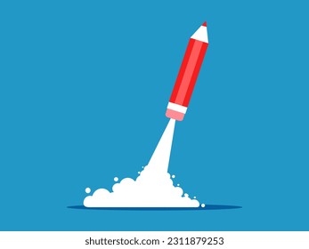 The pencil is taking off. business development