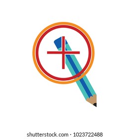 Pencil Target Logo icon design