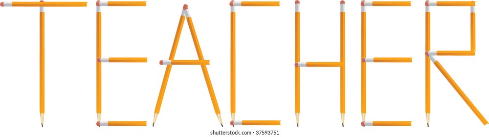 Pencil Teacher Vector