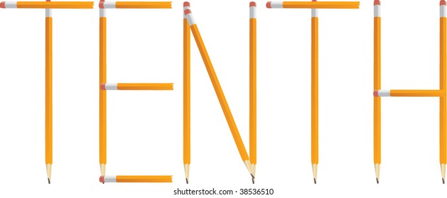 Pencil Tenth Vector