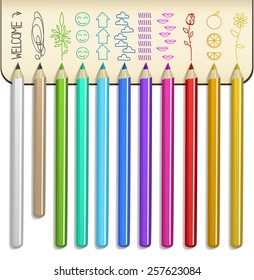 Pencil test on notebook