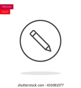 Pencil Thin Line Icon