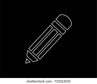 pencil thin line icon