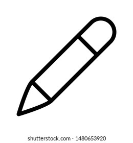 pencil thin line vector icon